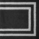 Nautica – Runner Rug | Indoor Runners for Hallways and Entry Rugs| Non-Slip and Non-Skid Entry and Kitchen Door Mat| Machine Washable Entryway Carpet Rugs | 2'6" x 10' | Double Border Black