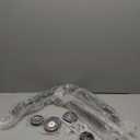 L-Shaped Shower Grab Bar 16x16 Inch, Zepolu Stainless Steel Matte Black Safety Grab Rail, Bathroom Mobility Aid Handrail, Wall Mounted Balance Support Bar Assist Handle for Senior Elderly Handicap