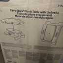 Little Tikes Easy Store Picnic Table with Umbrella, Multi Color, 42.00''L x 38.00''W x 19.75''H, Standard