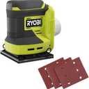 RYOBI ONE+ 18V Cordless 1/4 Sheet Sander (Tool Only), PCL401B, Green