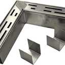 Pool Deck Drain Channel 90 Degree Angle with 2 Connectors for 1-11/16" Wide SXSJMY Pool Drains/Mini Water Drainage Channel/Non Deep Patio Drain