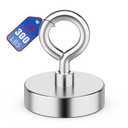 Neodymium Fishing Magnet, 350 lbs Strong Magnet Fishing, Magnetic Fishing Magnets Heavy Duty for Remover, Super Powerful Round Magnets for Retrieving Items in Lake, Beach, Lawn 2(50mm)