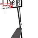 AWII SPORT Basketball Hoop Outdoor 40Inch Impact Backboard, 5.3-10FT Height Adjustable Basketball Hoop Goal System with Portable Wheels for Adults (White, 40inch Backboard)