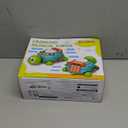 Jyusmile Baby Toys 6 to 12 Months, Musical Turtle Crawling Infant Toys, Early Learning Educational Toy with Light & Sound, Christmas Birthday Gifts for Boy Girl 7 8 9 10 11 Month 0-1 Year Old (Blue)