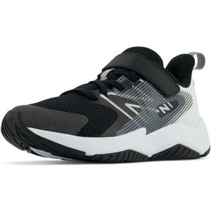New Balance Kids' Rave Run V2 Hook and Loop Running Shoe (Black/White) Kids 12 1/2