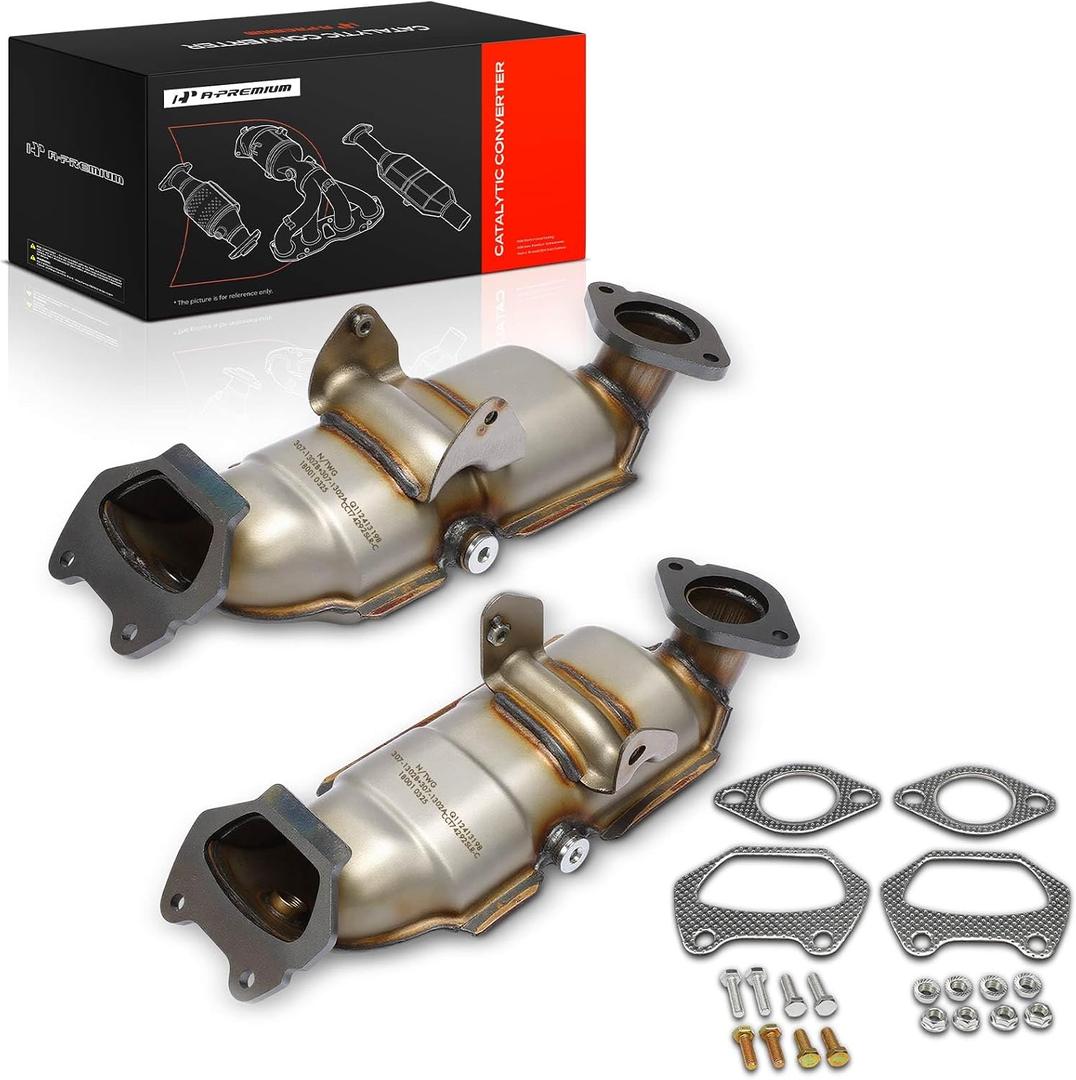 A-Premium 2 PCS Front and Rear Catalytic Converter Kit, E.P.A Compliant