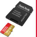 SANDISK 128GB Extreme microSDXC UHS-I Memory Card with Adapter - C10, U3, V30, 4K, 5K, A2, Micro SD Card - SDSQXAA-128G-GN6MA
