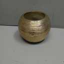 Gold Ceramic Flower Vase Home Decor Vase Centerpieces Vases Metallic Round Bowl Vases for Living Room,Bedroom,Kitchen,Countertop
