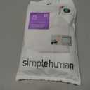 simplehuman Code C Custom Fit Drawstring Trash Bags in Dispenser Packs, 20 Count, 10-12 Liter / 2.6-3.2 Gallon, White