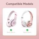 Case for Beats Solo3 /Solo 4 On-Ear Headphones, Portable Travel Hard Shell Storage Bag (Rose Gold)
