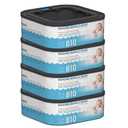 Jumbo Square Refills Disposal Bags Refill Compatible with Diaper Genie Compact and Select Pails (Not Fit Classic Version Pails), Hold Up to 810 Newborn-Sized Diapers Per Refill, 4 Packs