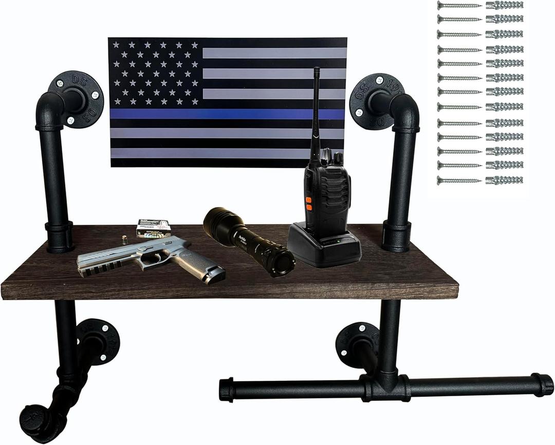 Heavy Duty Tactical Gear Rack Wall Mount Police Vest Hanger Plate Carrier Stand Storage Rack Display Stand for Police, Motorcycle, Cycling for Helmet, Belt, Football Suit