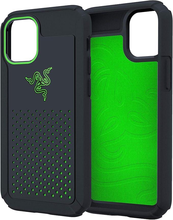 Razer Arctech Pro for iPhone 12 and iPhone 12 Pro Case: Thermaphene & Venting Performance Cooling - Wireless Charging Compatible - Drop-Test Certified - 5G Compatible - Matte Black