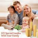 MicCai Yellow Natural Beeswax Pellets 5LB, Organic Beeswax, Beeswax for Candle Making, Body, Skin Care DIY, Lip Balm, Soap and Lotion Making Supplies