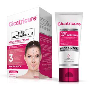 Cicatricure Deep Anti-Wrinkle Face & Neck Cream, Reduces the Appearance of Wrinkles from 1st Use, Face Moisturizer, Anti-Aging Cream, Non-Greasy Wrinkle Cream for Women, Neck Cream, 2.1 Ounces