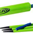 Nerf Foam Cricket Set - Full Starter Cricket with 30" Bat, (2) Foam Balls + (3) Plastic Wickets - Perfect for Adults, Kids + Beginners - Full Set