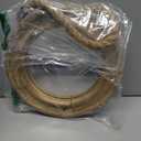 Funly mee Rustic Round Decorative Mirror with Solid Wood Frame&Rope Hanging,Farmhouse Antique Wall Decor(Small 9.9X9.9in)