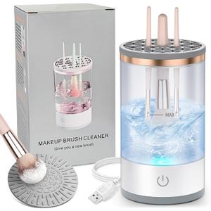 mulijuan Portable Electric Makeup Brush Cleaner - Easy to Use & Compact Design, Quick Clean & Bacteria-Free Results