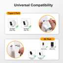 2-Pack Power Adapter Charger Cable Compatible with Ring Stick Up Cam Battery/Plug-in 3rd Gen/2nd Gen & Ring Pan Tilt Stick Up Camera, Indoor/Outdoor Weatherproof Power Cord (4m/13.2ft)