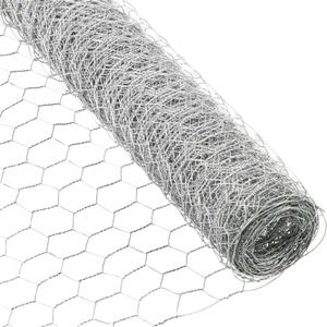 HOSTIC 4FTx150FT Chicken Wire Netting 2IN Mesh Galvanized Wire Hexagonal Fencing for Poultry Garden Fence Barrier