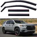 Window Visors Rain Guards for 2018-2023 Chevy Traverse | in-Channel Window Vent Wind Deflectors Visors Shades Protectors for 18 19 20 21 22 23 Chevrolet Traverse