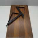 Deep Floating Shelves, 12 Inch Deep Floating Shelves for Wall, 24"W x 12"D Wall Shelves for Books, Large Rustic Wooden Shelf, Wide Display Shelf for Bathroom, Living Room, Walnut Color, Set of 2