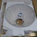 VANZARLA Modern Gold Linear Chandelier for Kitchen Island, 2-Light Linear Light Fixture with Off-White Fabric Shade, Rustic Pendant Light for Dining Room