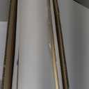 Becailyer Dimmable LED Ceiling Light, Modern Linear Metal Ceiling Lamp, 23.6" Flush Mount Ceiling Chandelier Lighting Fixture for Hallway Aisle Kitchen Dining Room, Gold