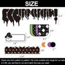 4Ft DIY Halloween Bulletin Board Decorations Ghosts Cutouts Boo from Our Crew with 100 Glue Point Dots for Bulletin Board Classroom Decoration School Home Holiday Party Decor