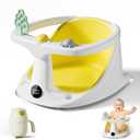 Baby Bath Seat for Babies 6 Months & Up - Bathtub Seats for Babies Sitting Up with Rinse Cup, Non-Slip, Comfortable, Infant Bath Essentials, Yellow