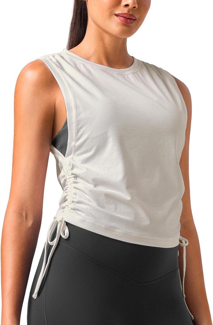 Colorfulkoala Women's Sleeveless Workout Athletic Tank Top (XL)