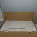 Collapsible Dog Crate for Large Dogs - 36" L Heavy Duty Dog Kennel No Tools Required with 4 Sides Steel Foldable Cage for Dogs Indoor, Portable Carrier with 2 Smooth Wheels for Travel (Beige)