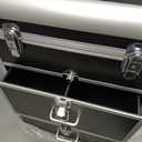 Adazzo Professional Rolling Makeup Train Case with Drawers, Large Cosmetic Trolley with Locks, Cosmetics Storage Organizer Make up Case for Travel Makeup/Nail Art/Hair Styling, Matte Black