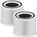 Core 300 Replacement Filter for LEVOIT Core 300 Core 300-P Core 300S Vortex Air Air Purifier, 3-in-1 H13 Grade True HEPA High-Efficiency Activated Carbon, Core 300-RF, 2 Pack, White