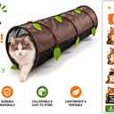 Cat Tunnel Mesh Play House – Collapsible Cat Tunnel 48x14” – Breathable Indoor/Outdoor Cat Hideout – Connects with Cat Tent Cube + Bonus Snarky Cat™ Digital Pack