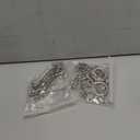 12 Pcs Beadable Keychain Bar, Silver Bead Keychain Beaded Item for Pendant DIY, Alloy Blank Key Chain Accessories Bulk for Beadable Gift Jewelry Making Supplies