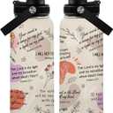 Christian Gifts for Women - Faith Bible Verse Gifts Baptism Water Bottle- Inspirational Religious Birthday Gift for Women - Catholic Spiritual Christmas Gift Tumbler for Girl Friends 32oz