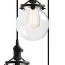Phansthy Chandelier Light 3 Lights Industrial Pendant Light with 5.9 Inch Clear Glass Canopy