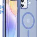 LeYi for iPhone-11 Case Blue Compatible with MagSafe Magnetic[ Screen Protector X2 + Camera Cover X2] Funda para ipone 11case Military Grade Protective Covers for i Phone 11 iphone11, Light Blue