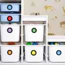 1-40 Numbers Round Labels Stickers, 1 Inch Self-Adhesive Small Number Stickers Colorful Border Round Label for Classroom, Office, Organizing Inventory Storage (504Pcs)