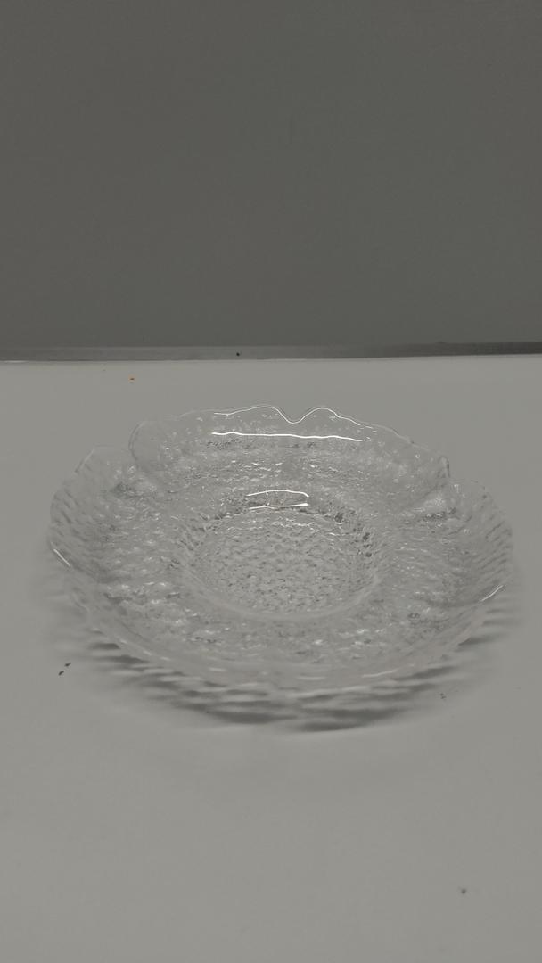 10 Pack Small Clear Glass Plates, 4.7 Inch Clear Coffee Tea Saucer, Mini Glass Snack Dishes Tabletop Coasters Set for Teacup, Appetizer, Salad, Fruit