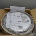 18'' Drum Chandelier for Dining Room Light Fixture 5-Light Modern Farmhouse Chandelier with Beige Linen Fabric Lampshade 2-Layer Large Drum Pendant Light Fixture for Kitchen Living Room Bedroom Gold