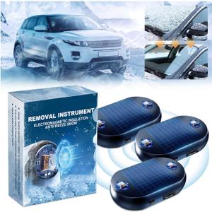 3PC Anti-Freeze Electromagnetic Car Snow Removal Device, 2026 Car Interference Antifreeze Device, PortableDefroster for Car Windshield, Kinetic Molecular Heater for Winter Snow