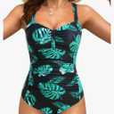 Tempt Me Women Ruched Slimming One Piece Swimsuits Tummy Control Vintage Bathing Suits 22W