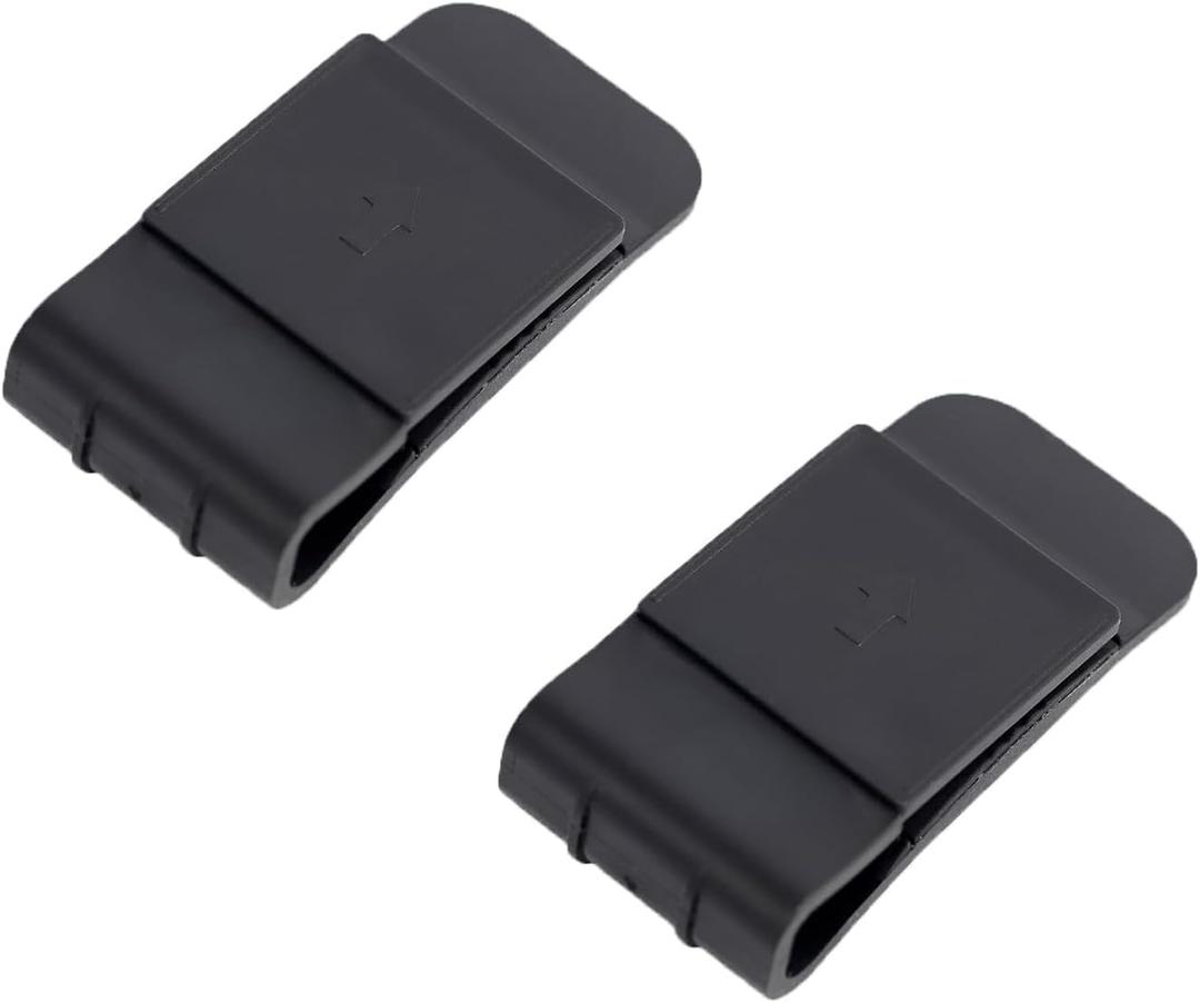 MIMIRACLE Belt Clip for V4 Plus(Type-C Version)/Q7/Q2/V7/Q8/MS8/MS20, Referee Headset Accessory Motorcycle Helmet Clips for Helmet Headset -2Pack
