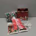 Hungdao 5ft Christmas Golf Cart Decoration Kit Christmas Inflatable Santa Claus PVC Blow Ups Santa Fan Flag Tinsel Garlands Tinsel Streamers Reusable Outdoor Pool Floats Decoration for Parade Yard