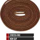 IRONLACE Unbreakable Round Bootlaces - Indestructible, Waterproof & Fire Resistant Laces, 1500-Pound Breaking Strength/Pair