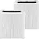 2 Pack 211+ True HEPA Replacement Filter Compatible with Blue Pure 211+ Air Cleaner Purifier, Foldable Particle and Activated Carbon Replacement Filter