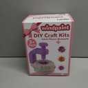 windpaint Fabric Flower Bouquets Toys, Christmas Gifts DIY Craft Kits Toys for Kids, Arts & Crafts for Girls 3 4 5 6 7 8 9 10 Years Old Toddler, Educational Learning Preschool Birthday Gifts(Purple)