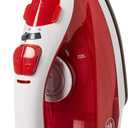 BLACK+DECKER Variable Control Compact Iron, TrueGlide Premium Nonstick Soleplate, Ergonomic Mist/Steam Burst, Red